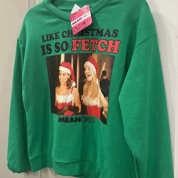 NWT: Mean Girls “So Fetch” Christmas Sweatshirt - Picture 2 of 5